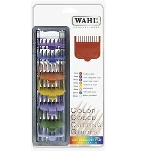 Wahl Colour Coded Plastic Comb Attachments Combs for Standard Multi Cut Clippers Durable Plastic Combs Set of 8 Easy Organisation Clipper Guide Combs Additional Cutting Lengths - product information 2