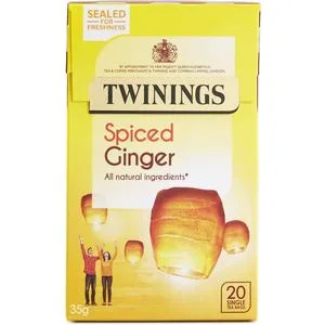 Twinings Spiced Ginger 20 Single Tea Bags 35g Ginger 20 Count (Pack of 1) - product information 2