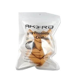 AKORD Baby Safety Corner Protectors for Desk Table Black 8 Count (Pack of 1) - akord