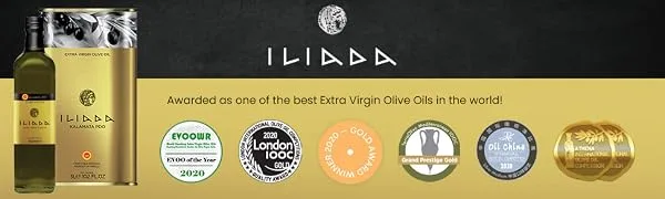 Iliada Kalamata Extra Virgin Olive Oil 750 ml Olive 750ml (Pack of 1) - iliada header