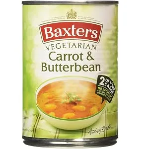 Baxters Vegetarian Carrot & Butterbean 400g Carrot & Butterbean 400 g (Pack of 1) - product information 2