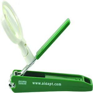 Aidapt Nail Clippers with Magnifier for Thick Toe and Finger Nails for Men Women and The Elderly Aid Green - product information 2