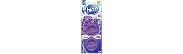 Bloo In Cistern Twin Blocks Violet with Long Lasting Anti-Limescale Cleaning Foaming & Purple Water Technology 2 Count (Pack of 1) - product information 1