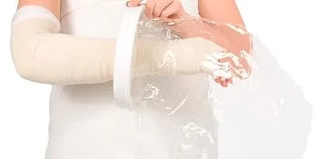 Vitility 70110770 Shower Sleeve - Whole arm White One Size - shower sleeve
