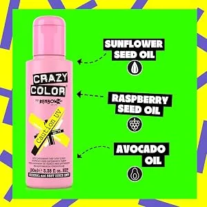Crazy Color Semi-Permanent Hair Color Cream Caution UV 100 ml Caution UV 100 ml (Pack of 1) - Crazy Color Caution UV Infographic
