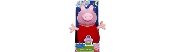 Peppa Pig Glow Friends Talking George preschool interactive soft toy with lights up face and sound effects gift for 3-5 year old - product information 1