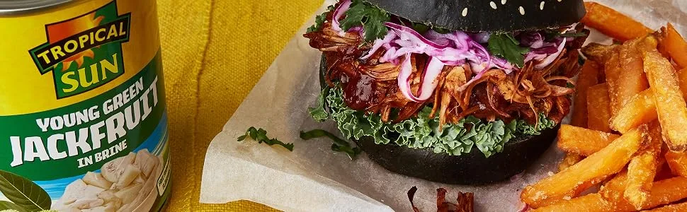 Tropical Sun Young Green Jackfruit in Brine 560g - Jackfruit Burger