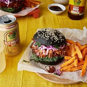 Tropical Sun Young Green Jackfruit in Brine 560g - Jackfruit Burger Ginger Beer