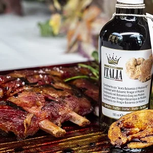 Acetaia Italia Truffle Condiment with Balsamic Vinegar of Modena 100 ml - Truffle Balsamic; Condiment with Balsamic Vinegar and Truffle; Truffle Condiment; Acetaia Italia;