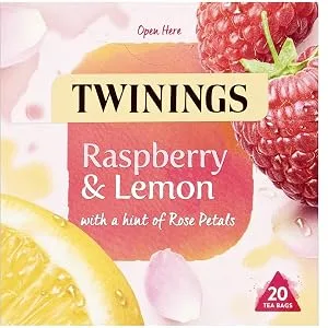 Twinings Raspberry & Lemon Tea Bags 20 each RASPBERRY/LEMON Single - product information 2