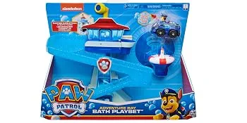 PAW PATROL Adventure Bay Bath Playset with Light-up Chase Vehicle Bath Toy for Kids Aged 3 and up Single - product information 3