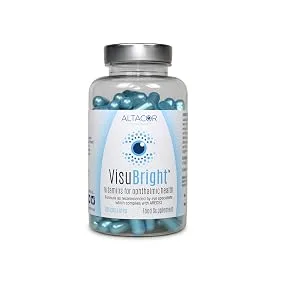 AREDS2 VisuBright - Comprehensive Solution for Proactive AMD Support - Expertly formulated to The AREDS2 Study - Helps Slow Progression of Age-Related Macular Degeneration - VisuBright bottle