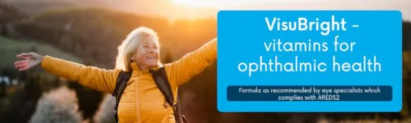 AREDS2 VisuBright - Comprehensive Solution for Proactive AMD Support - Expertly formulated to The AREDS2 Study - Helps Slow Progression of Age-Related Macular Degeneration - VisuBright - vitamins for ophthalmic health