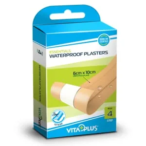 VITAPLUS PBT Self Fixing Bandages - Elastic Cohesive Bandages Self-Fixing and Easy Application - Hypoallergic and Latex Free (10cm x 4m) - Waterproof Strip Plasters