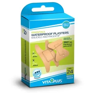 VITAPLUS PBT Self Fixing Bandages - Elastic Cohesive Bandages Self-Fixing and Easy Application - Hypoallergic and Latex Free (8cm x 4m) - Waterproof Plasters - Knuckle and Fingertip