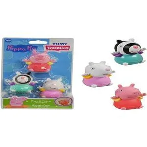 Toomies E73413 Peppa and Friends Squirters Soft Touch Squeezable Bath Toys Water Squirter Playset Multicolor Small Peppa & Friends Squirters - product information 2