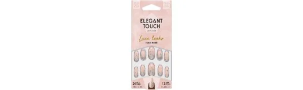 Elegant Touch Luxe Looks Nails Iced Rose Iced Rose 12 Sizes Tailles (Pack of 1) - product information 1