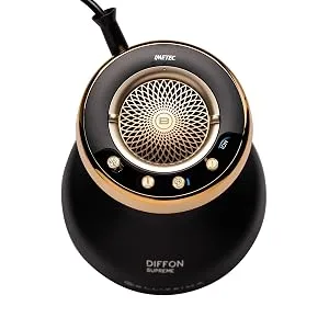 Bellissima Diffon Supreme Hot Air XL Diffuser (3 Air/Temperature Combinations Diffuser and Hairdryer in A Single Tool Ceramic & Argan Oil Technology Voluminous Curls) 770 W UK Plug Diffon Supreme XL Diffuser Black/Gold - 3 temperatures