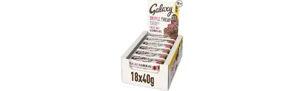 Galaxy Triple Treat Fruit & Nut Chocolate Bars Healthy Snacks Bulk Chocolate Milk Chocolate 18 x 40g - product information 1