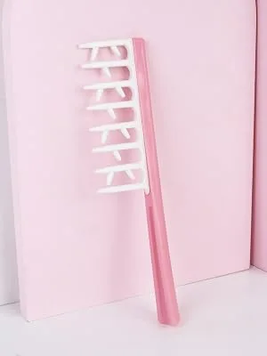 Brushworks Smoothing Curl Comb Pink - curl comb