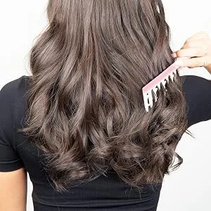 Brushworks Smoothing Curl Comb Pink - curl comb