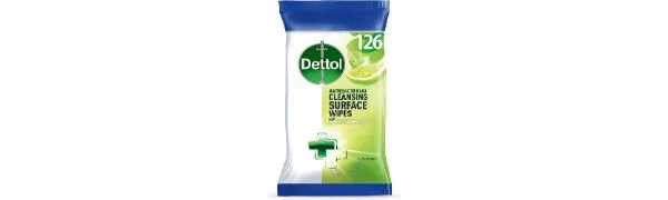 Dettol Wipes Antibacterial Lime & Mint 126 Wipes 126 count (Pack of 1) - product information 1