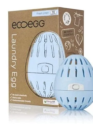 Ecoegg Laundry Egg | Detergent & Fabric Conditioner Replacement | Non bio enzymes phosphates chlorine bleach | Sensitive Skin | Jasmine 70 Washes - fl egg