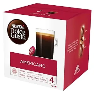 Dolce Gusto Americano | 3x30 Pack | 90 Cups Unflavoured 90 count (Pack of 1) - Americano