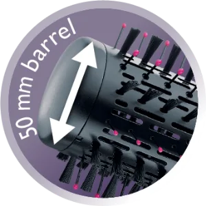 AS7051 Volume and Curl Air Styler Black/ Pink Single - 50 mm barrel