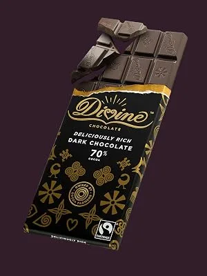 Divine 70% Dark Chocolate 90 g - Exploding Bar