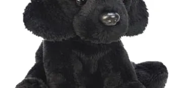 Yomiko Black Labrador (Small) Black Labrador 13 cm (Pack of 1) - Gorgeous Black Labrador plush toy