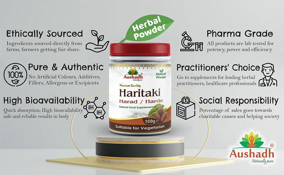 Harad (Haritaki) Powder - Haritaki Harad Powder