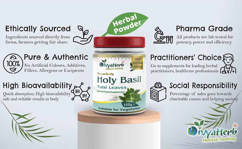 Holy Basil (Tulsi) Powder - Holy Basil Tulsi Powder