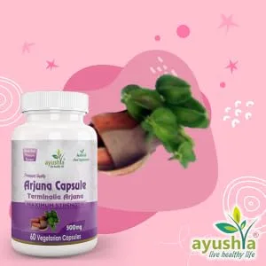 Ayushya Arjuna Capsule 60 Capsules Natural - Arjuna Capsule