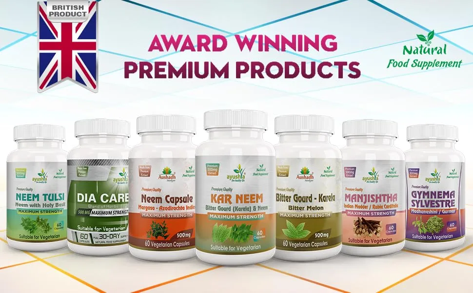 Ayushya Karneem (Karela Neem) Capsule 60 Capsules Natural (Pack of 1) - KarNeem Capsule