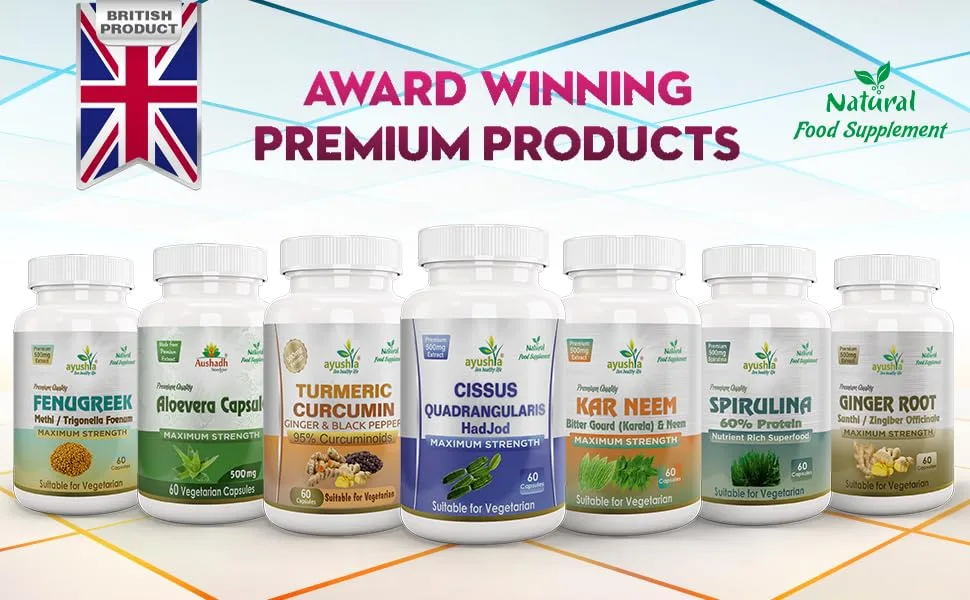 Ayushya Cissus Quadrangularis (Hadjod) Capsule 60 Capsules Natural - Cissus Quadrangularis Capsule