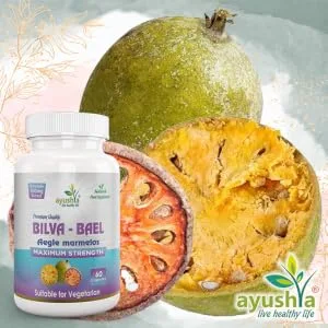 Ayushya Bilva (Bael Leaf) Capsule 60 Capsules Natural - Bilva Bael Leaf Capsule