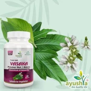 Ayushya Vasaka (Adulsa) Capsule 60 Capsules Natural - Vasaka Capsule