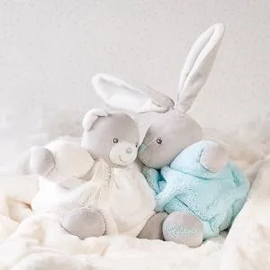 Kaloo K969572 Plume Booties Rabbit - 0/3m Blue - Kaloo Plume