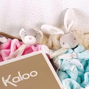 Kaloo K969572 Plume Booties Rabbit - 0/3m Blue - Kaloo Plume