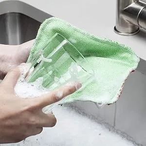 Kilo LSET25 Scrubby Plus-Non-Scratch Scourer with Delicate Cleaning Cloth Side Multi-Purpose-Set of 3 Colour One Size 17x14cm Set of 3 - Kilo scrubby plus