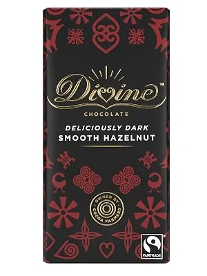 Divine Dark Chocolate With Hazelnut Truffle 90 g Dark Hazelnut Truffle - Exploding Bar