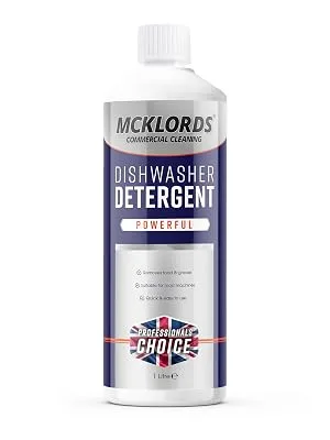 McKLords Dishwasher Detergent 1 Litre Clear - McKLords Commercial - Dishwasher Detergent - 1 Litre