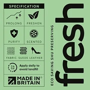 shueco Fresh-Shoe Deodorant Deodoriser Spray | Odour Neutraliser/Refresher 100ml Clear - shueco - Fresh - Shoe Deodoriser - 100ml