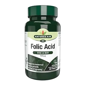 Natures Aid Folic Acid 90 Tablets - Folic Acid