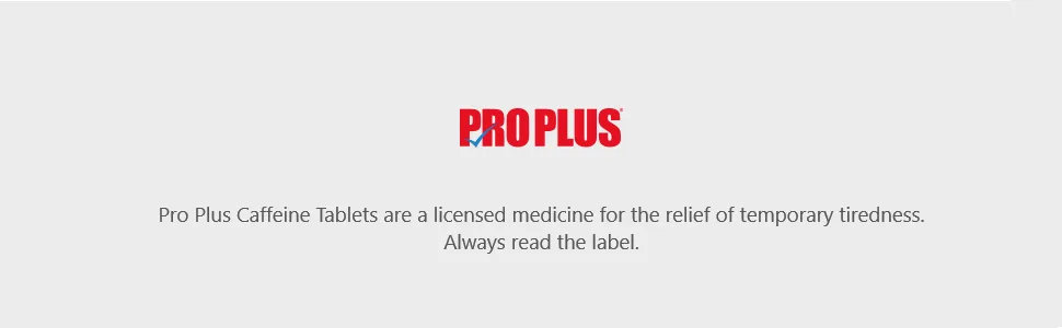 PRO PLUS 48 tablets - Caffeine Tablets - Sugar Free 48 Count (Pack of 1) - Pro Plus - Always read the label.