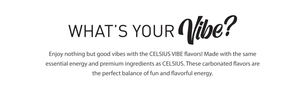 CELSIUS Sparkling Tropical Vibe, Functional Essential Energy Drink 12 Fl Oz (Pack of 12) - What