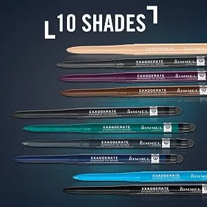 Rimmel Exaggerate Waterproof Eye Definer Noir Pencil Black - product information 5