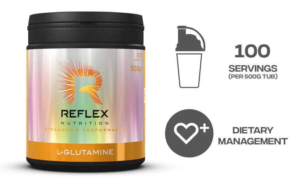 Reflex Nutrition L-Glutamine Supplement (500g) 500 g (Pack of 1) - L-Glutamine;L-Glutamine supplement;L-Glutamine powder;L-Glutamine capsules;L-Glutamine capsules