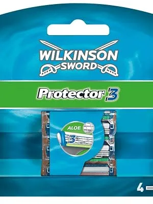 Wilkinson Sword Protector 3 Men's Razor Blade Refills x 8 - 4 blades